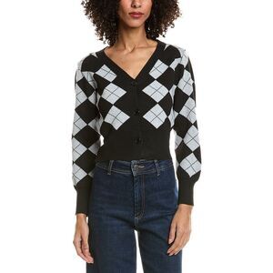 Madison Miles Womens  Knit Cardigan, Black